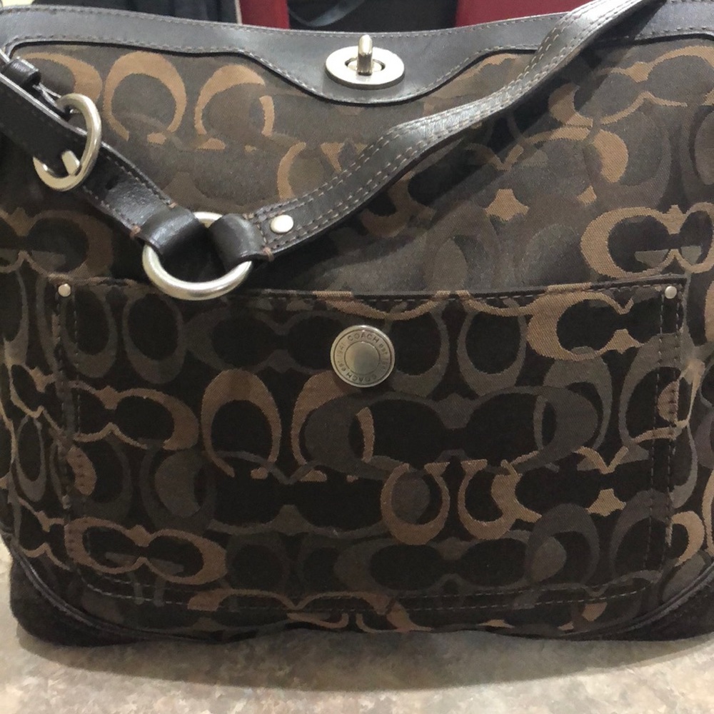Coach brown shoulder bag